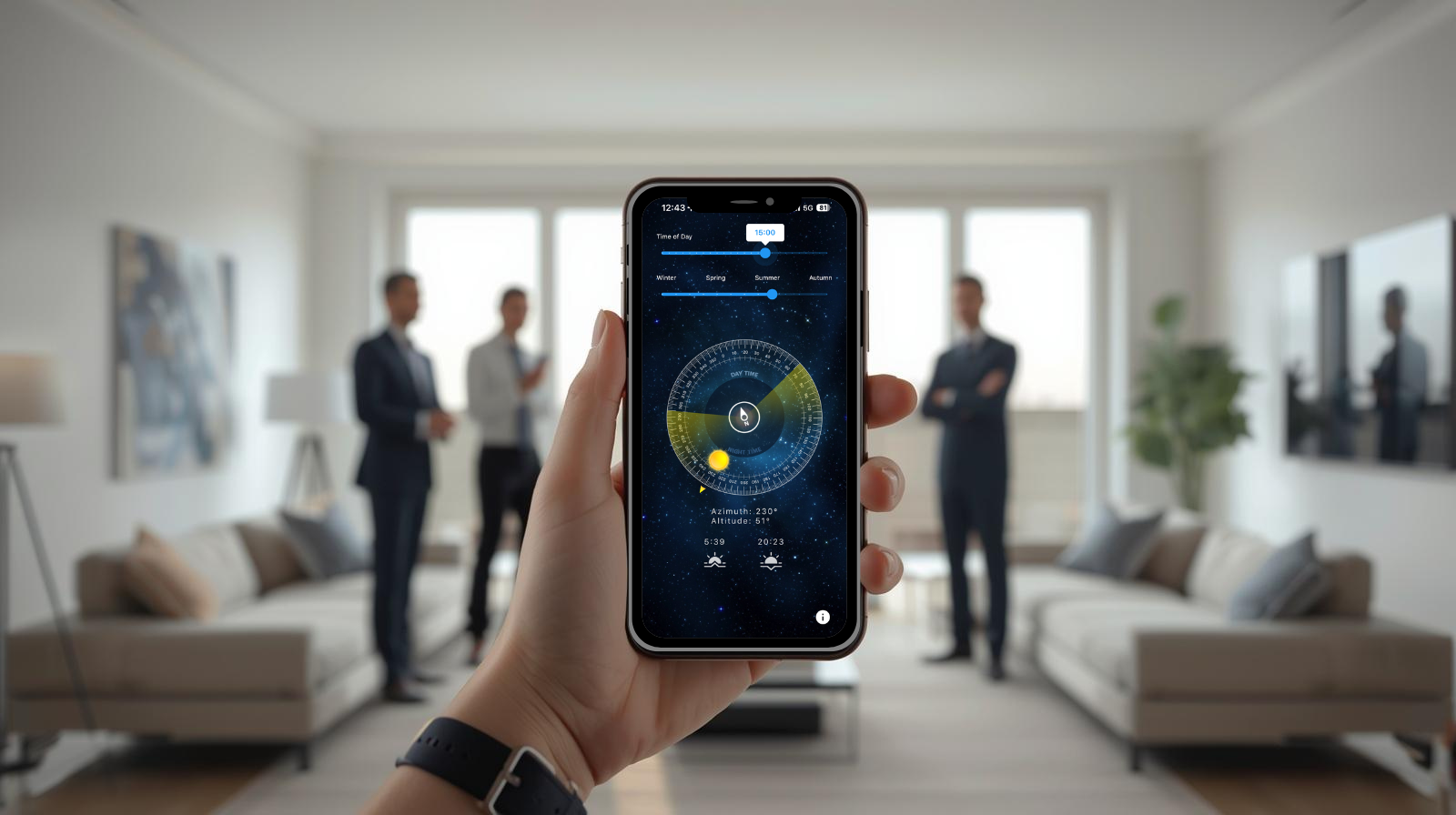 Sun Locator shadow simulation for gardening