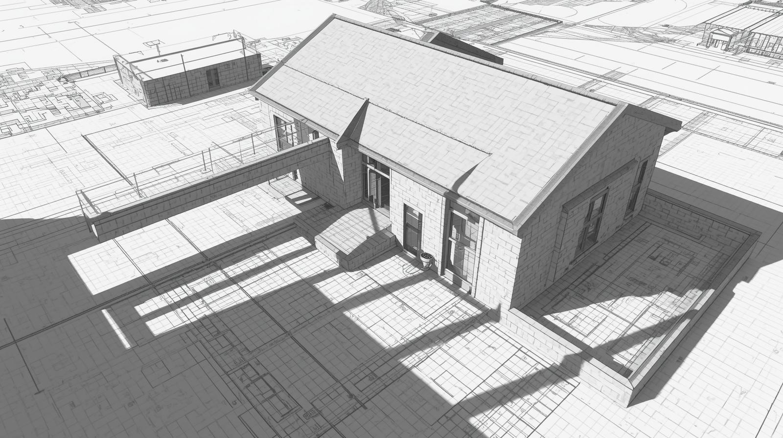 Shadow simulation for architectural project